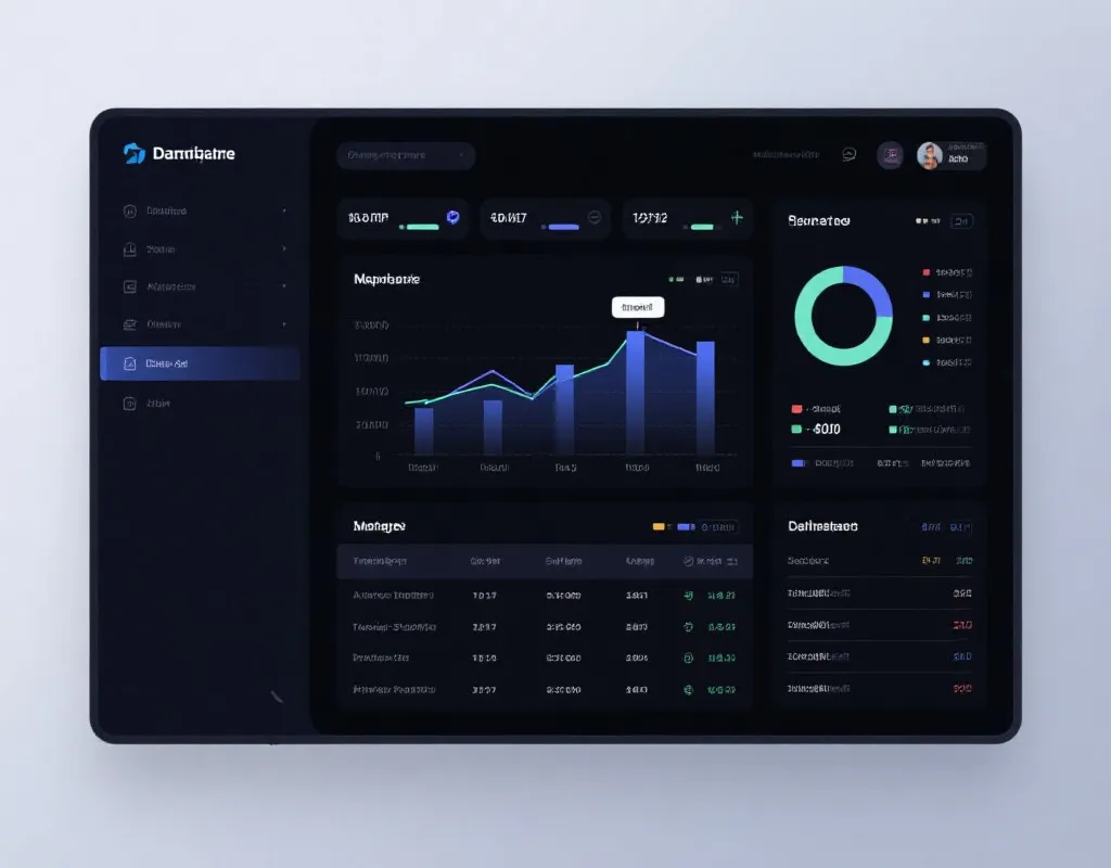 Data Analysis Dashboard Mockup